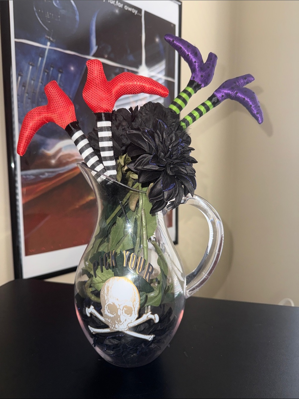 Halloween Arrangement and Vase